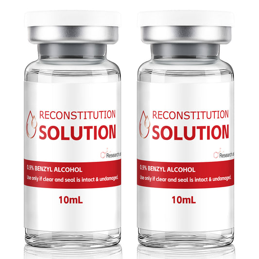 Reconstitution Solution | Bacteriostatic Water - 0.9% Benzyl Alcohol | 10ml Each Vial - Clear Glass | Third-Party Tested