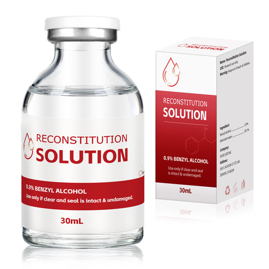 Reconstitution Solution | Bacteriostatic Water - 0.9% Benzyl Alcohol | 1-Pack 10ml Each Vial - Clear Glass | Third-Party Tested