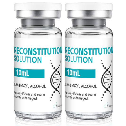 Reconstitution Solution | Bacteriostatic Water - 0.9% Benzyl Alcohol | 3-Pack 10ml Each Vial - Clear Glass | Third-Party Tested