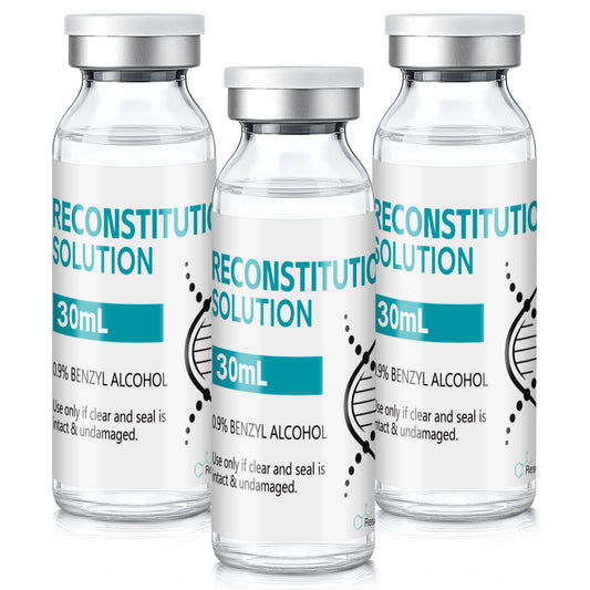 Reconstitution Solution | Bacteriostatic Water - 0.9% Benzyl Alcohol | 30ml Each Vial - Clear Glass | Third-Party Tested