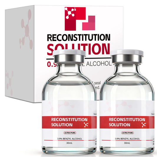 Reconstitution Solution | Bacteriostatic Water - 0.9% Benzyl Alcohol | 30ml Each Vial - Clear Glass | Third-Party Tested