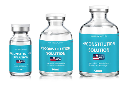 Reconstitution Solution | Bacteriostatic Water - 0.9% Benzyl Alcohol | 1-Pack 30ml Each Vial - Clear Glass | Third-Party Tested