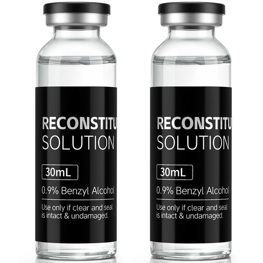 Reconstitution Solution | Bacteriostatic Water - 0.9% Benzyl Alcohol | 30ml Each Vial - Clear Glass | Third-Party Tested