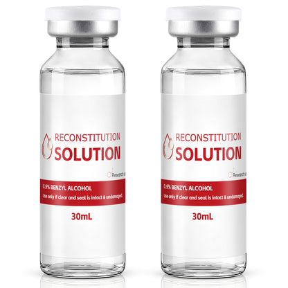 Reconstitution Solution | Bacteriostatic Water - 0.9% Benzyl Alcohol | 1-Pack 30ml Each Vial - Clear Glass | Third-Party Tested