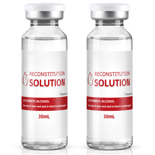 Reconstitution Solution | Bacteriostatic Water - 0.9% Benzyl Alcohol | 1-Pack 30ml Each Vial - Clear Glass | Third-Party Tested