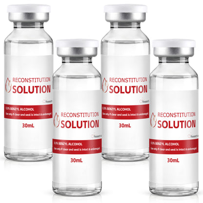 Reconstitution Solution | Bacteriostatic Water - 0.9% Benzyl Alcohol | 1-Pack 30ml Each Vial - Clear Glass | Third-Party Tested