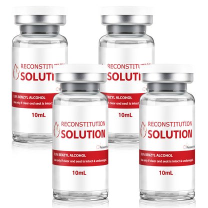 Reconstitution Solution | Bacteriostatic Water - 0.9% Benzyl Alcohol | 10ml Each Vial - Clear Glass | Third-Party Tested
