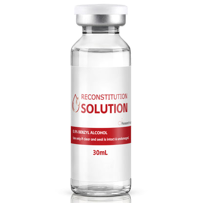 Reconstitution Solution | Bacteriostatic Water - 0.9% Benzyl Alcohol | 1-Pack 30ml Each Vial - Clear Glass | Third-Party Tested