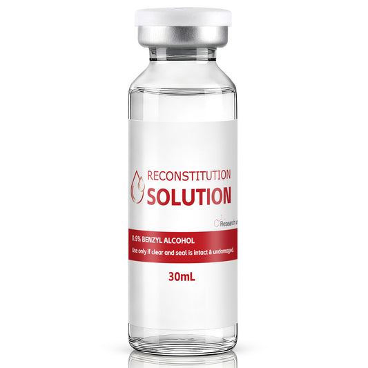 Reconstitution Solution | Bacteriostatic Water - 0.9% Benzyl Alcohol | 1-Pack 30ml Each Vial - Clear Glass | Third-Party Tested