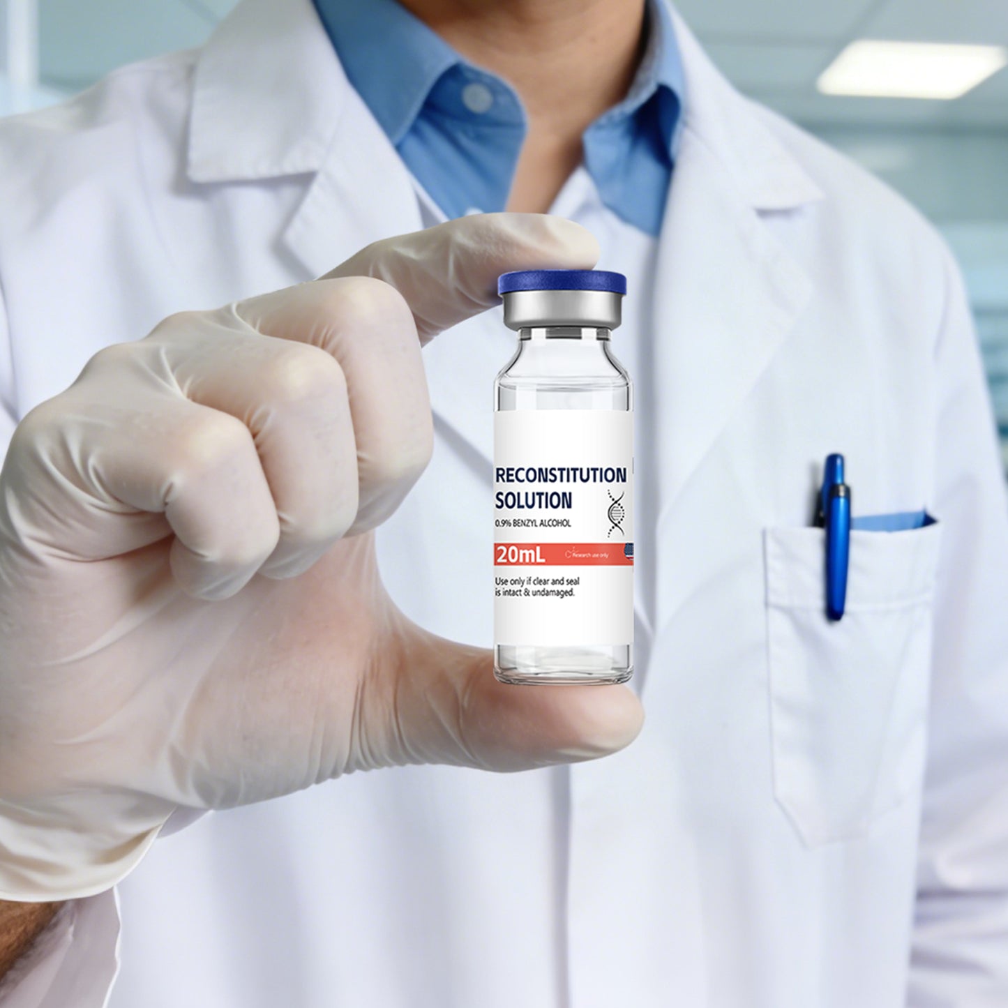 Reconstitution Solution | Bacteriostatic Water - 0.9% Benzyl Alcohol | 20ml Each Vial - Clear Glass | Third-Party Tested