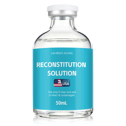 Reconstitution Solution | Bacteriostatic Water - 0.9% Benzyl Alcohol | 1-Pack 50ml Each Vial - Clear Glass | Third-Party Tested