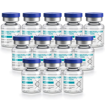Reconstitution Solution | Bacteriostatic Water - 0.9% Benzyl Alcohol | 5ml Each Vial - Clear Glass | Third-Party Tested