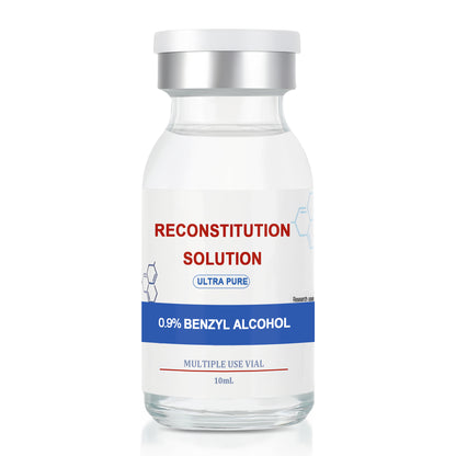Reconstitution Solution | Bacteriostatic Water - 0.9% Benzyl Alcohol | 10ml Each Vial - Clear Glass | Third-Party Tested