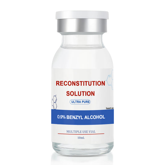 Reconstitution Solution | Bacteriostatic Water - 0.9% Benzyl Alcohol | 10ml Each Vial - Clear Glass | Third-Party Tested