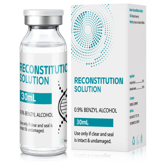 Reconstitution Solution | Bacteriostatic Water - 0.9% Benzyl Alcohol | 30ml Each Vial - Clear Glass | Third-Party Tested