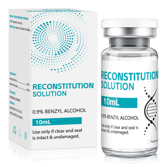 Reconstitution Solution | Bacteriostatic Water - 0.9% Benzyl Alcohol | 10ml Each Vial - Clear Glass | Third-Party Tested