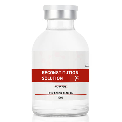 Reconstitution Solution | Bacteriostatic Water - 0.9% Benzyl Alcohol | 30ml Each Vial - Clear Glass | Third-Party Tested