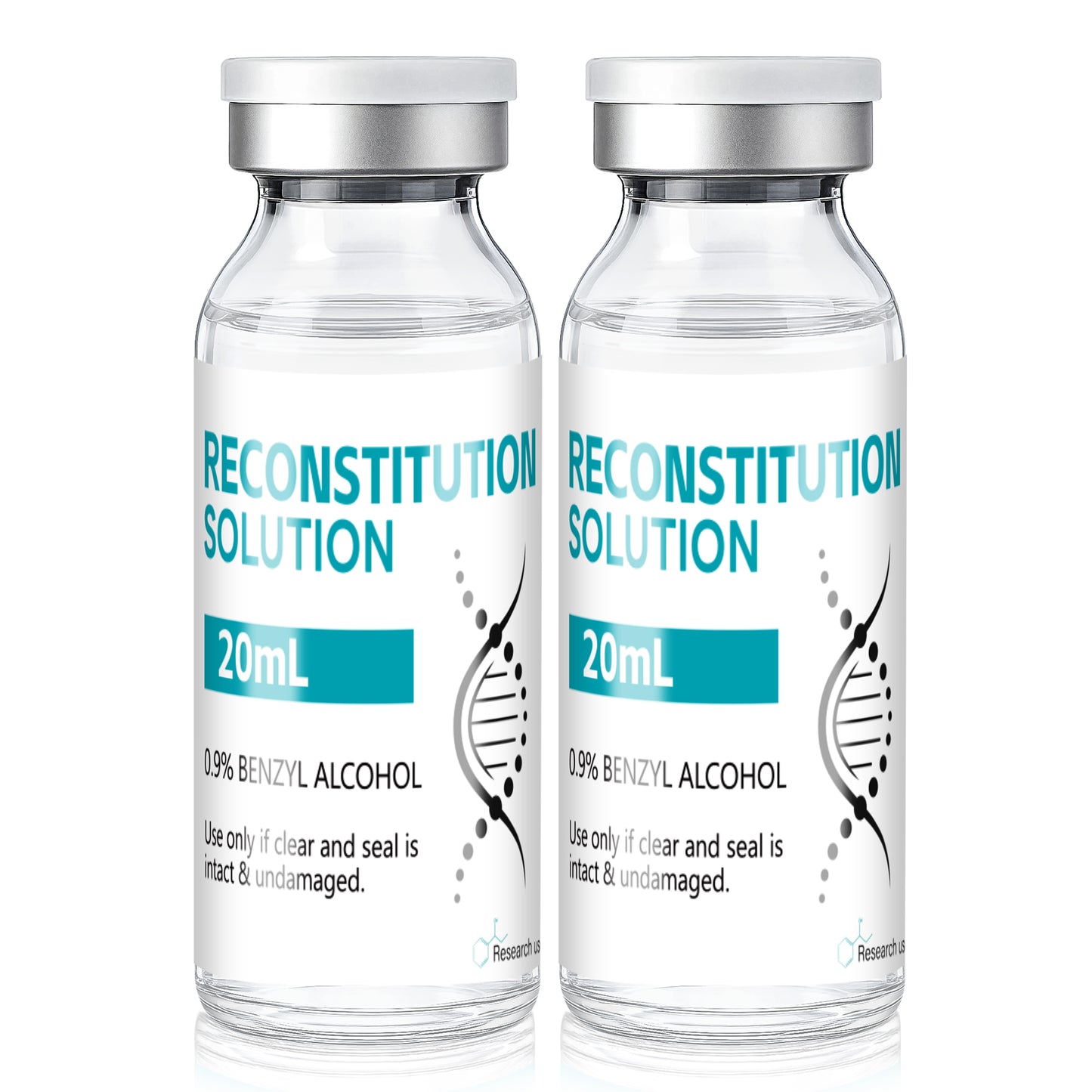 Reconstitution Solution | Bacteriostatic Water - 0.9% Benzyl Alcohol | 20ml Each Vial - Clear Glass | Third-Party Tested