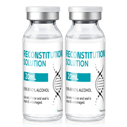Reconstitution Solution | Bacteriostatic Water - 0.9% Benzyl Alcohol | 20ml Each Vial - Clear Glass | Third-Party Tested