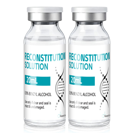 Reconstitution Solution | Bacteriostatic Water - 0.9% Benzyl Alcohol | 20ml Each Vial - Clear Glass | Third-Party Tested
