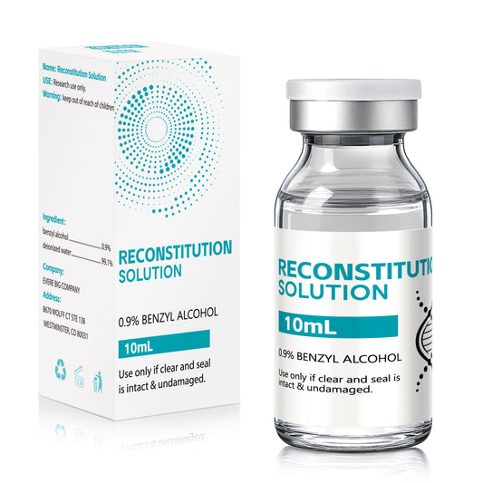 Reconstitution Solution | Bacteriostatic Water - 0.9% Benzyl Alcohol | 1-Pack 10ml Each Vial - Clear Glass | Third-Party Tested