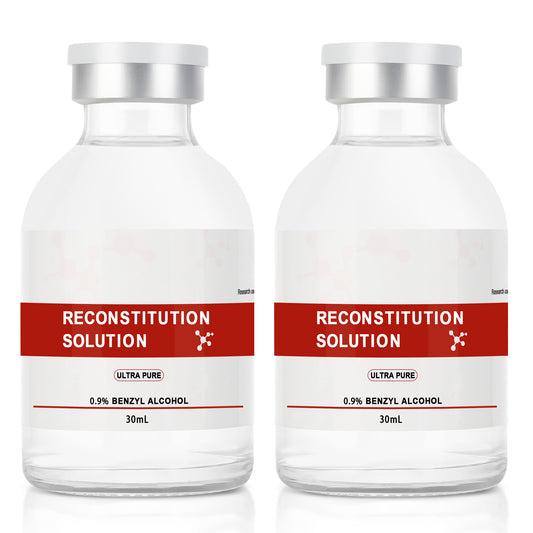 Reconstitution Solution | Bacteriostatic Water - 0.9% Benzyl Alcohol | 30ml Each Vial - Clear Glass | Third-Party Tested