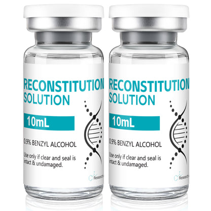 Reconstitution Solution | Bacteriostatic Water - 0.9% Benzyl Alcohol | 3-Pack 10ml Each Vial - Clear Glass | Third-Party Tested