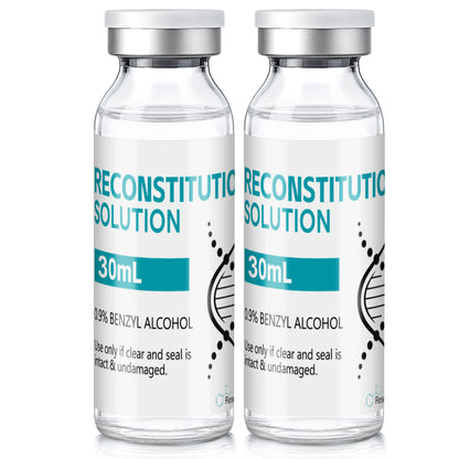 Reconstitution Solution | Bacteriostatic Water - 0.9% Benzyl Alcohol | 30ml Each Vial - Clear Glass | Third-Party Tested