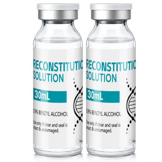 Reconstitution Solution | Bacteriostatic Water - 0.9% Benzyl Alcohol | 30ml Each Vial - Clear Glass | Third-Party Tested