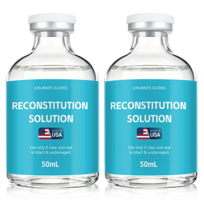 Reconstitution Solution | Bacteriostatic Water - 0.9% Benzyl Alcohol | 1-Pack 50ml Each Vial - Clear Glass | Third-Party Tested