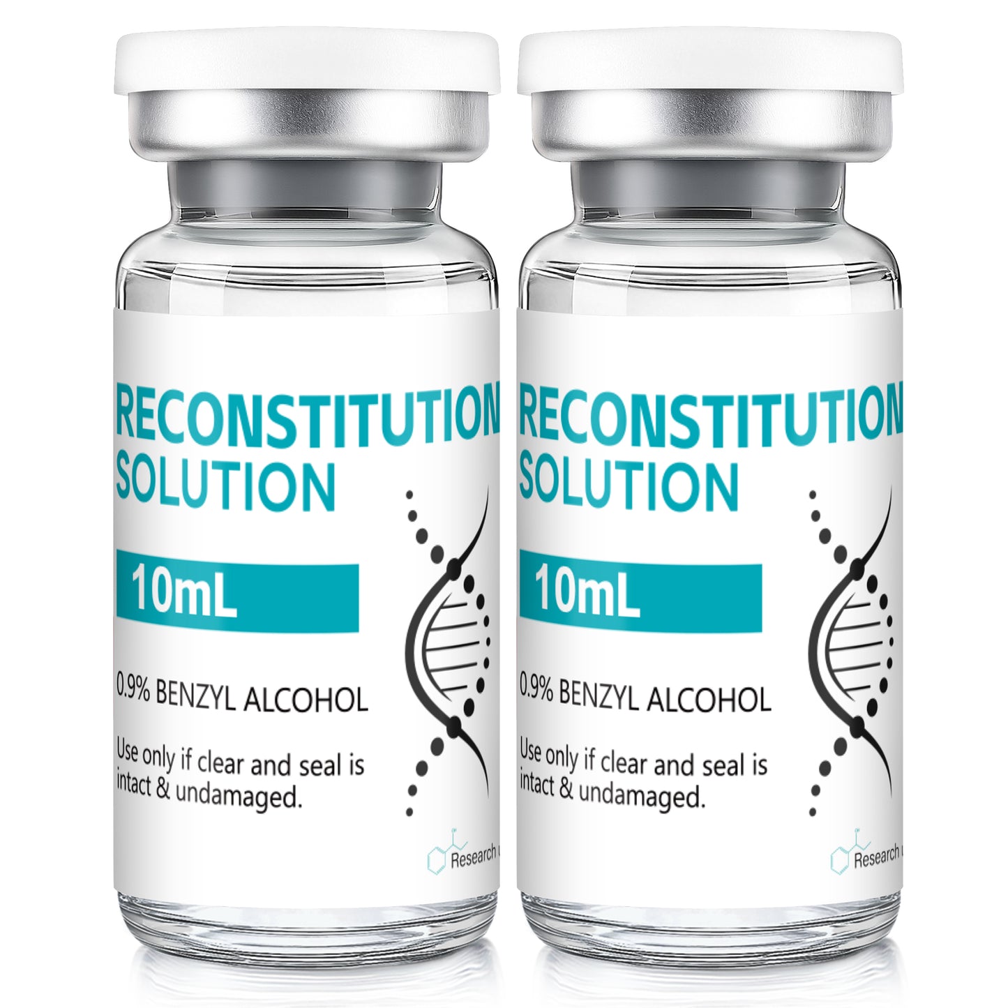 Reconstitution Solution | Bacteriostatic Water - 0.9% Benzyl Alcohol | 10ml Each Vial - Clear Glass | Third-Party Tested