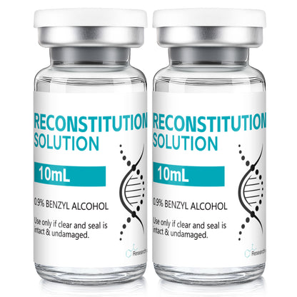 Reconstitution Solution | Bacteriostatic Water - 0.9% Benzyl Alcohol | 10ml Each Vial - Clear Glass | Third-Party Tested