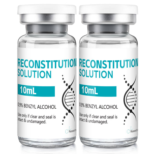 Reconstitution Solution | Bacteriostatic Water - 0.9% Benzyl Alcohol | 10ml Each Vial - Clear Glass | Third-Party Tested