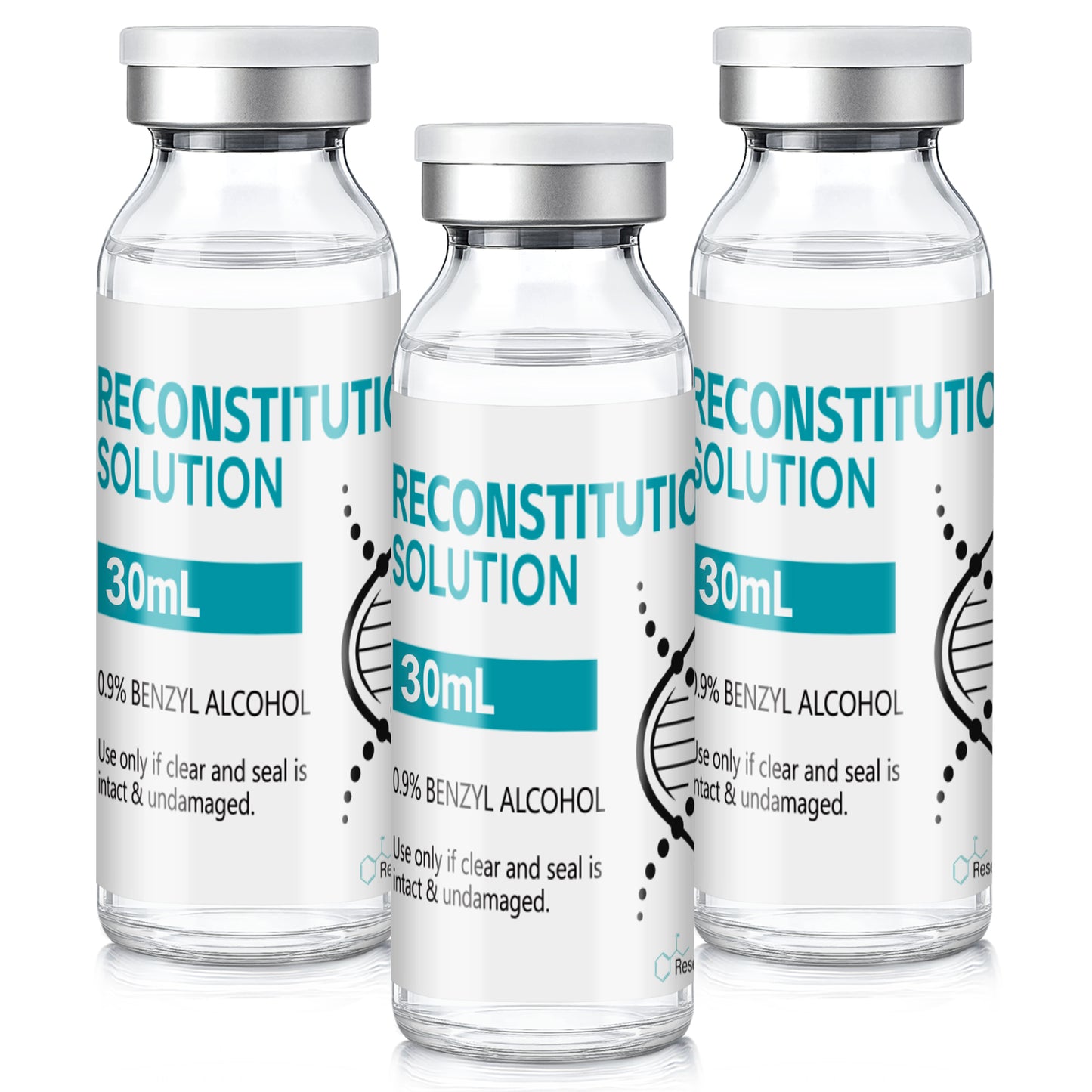Reconstitution Solution | Bacteriostatic Water - 0.9% Benzyl Alcohol | 30ml Each Vial - Clear Glass | Third-Party Tested
