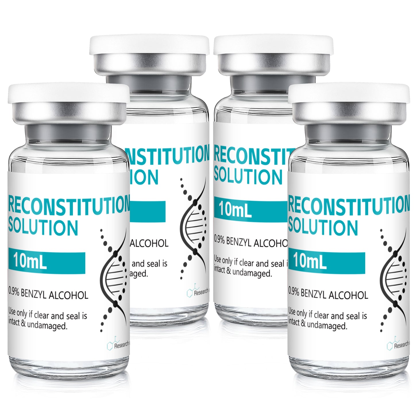 Reconstitution Solution | Bacteriostatic Water - 0.9% Benzyl Alcohol | 10ml Each Vial - Clear Glass | Third-Party Tested
