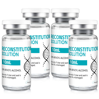 Reconstitution Solution | Bacteriostatic Water - 0.9% Benzyl Alcohol | 10ml Each Vial - Clear Glass | Third-Party Tested