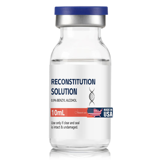 Reconstitution Solution | Bacteriostatic Water - 0.9% Benzyl Alcohol | 1-Pack 10ml Each Vial - Clear Glass | Third-Party Tested