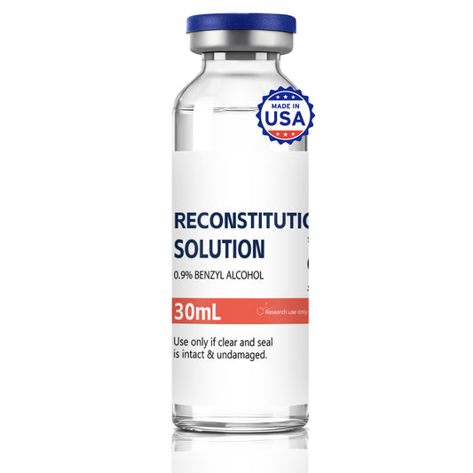 Reconstitution Solution | Bacteriostatic Water - 0.9% Benzyl Alcohol | 1-Pack 30ml Each Vial - Clear Glass | Third-Party Tested