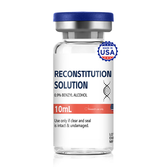 Reconstitution Solution | Bacteriostatic Water - 0.9% Benzyl Alcohol | 1-Pack 10ml Each Vial - Clear Glass | Third-Party Tested