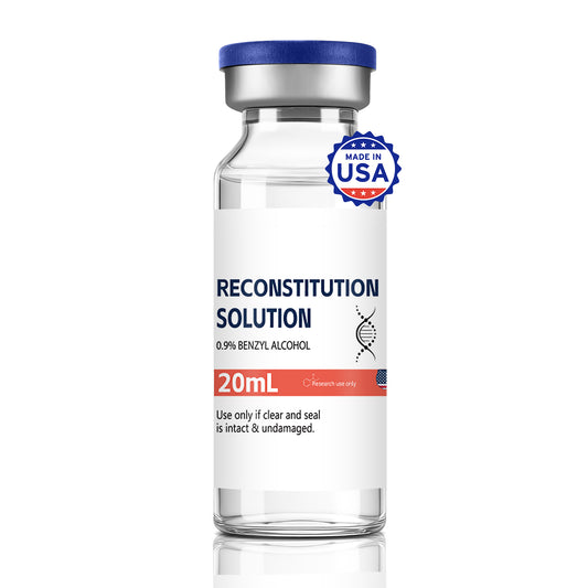 Reconstitution Solution | Bacteriostatic Water - 0.9% Benzyl Alcohol | 20ml Each Vial - Clear Glass | Third-Party Tested