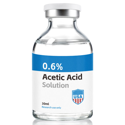 Acetic Acid Solution | 30ml Each Vial - Clear Glass | Third-Party Tested