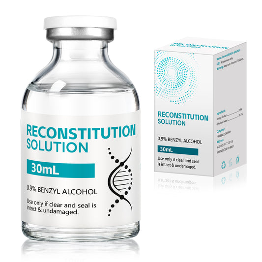 Reconstitution Solution | Bacteriostatic Water - 0.9% Benzyl Alcohol | 30ml Each Vial - Clear Glass | Third-Party Tested
