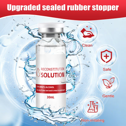 Reconstitution Solution | Bacteriostatic Water - 0.9% Benzyl Alcohol | 1-Pack 30ml Each Vial - Clear Glass | Third-Party Tested