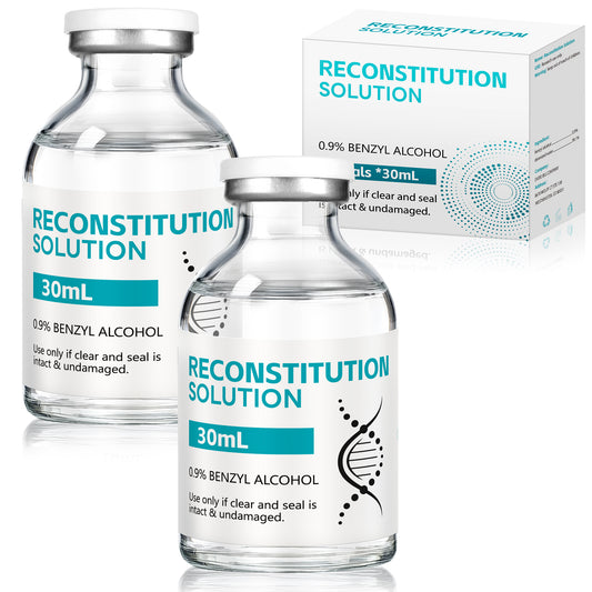 Reconstitution Solution | Bacteriostatic Water - 0.9% Benzyl Alcohol | 30ml Each Vial - Clear Glass | Third-Party Tested