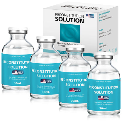 Reconstitution Solution | Bacteriostatic Water - 0.9% Benzyl Alcohol | 1-Pack 30ml Each Vial - Clear Glass | Third-Party Tested