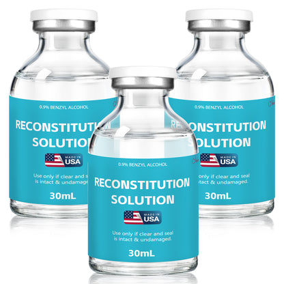 Reconstitution Solution | Bacteriostatic Water - 0.9% Benzyl Alcohol | 1-Pack 30ml Each Vial - Clear Glass | Third-Party Tested