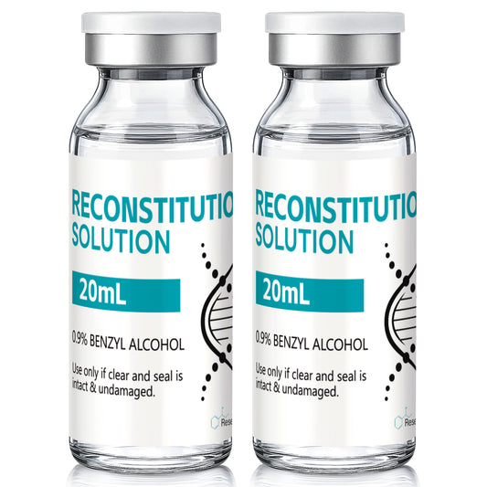 Reconstitution Solution | Bacteriostatic Water - 0.9% Benzyl Alcohol | 20ml Each Vial - Clear Glass | Third-Party Tested