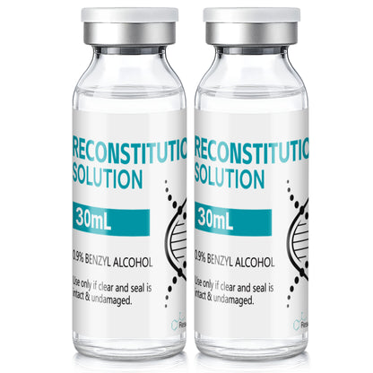 Reconstitution Solution | Bacteriostatic Water - 0.9% Benzyl Alcohol | 30ml Each Vial - Clear Glass | Third-Party Tested