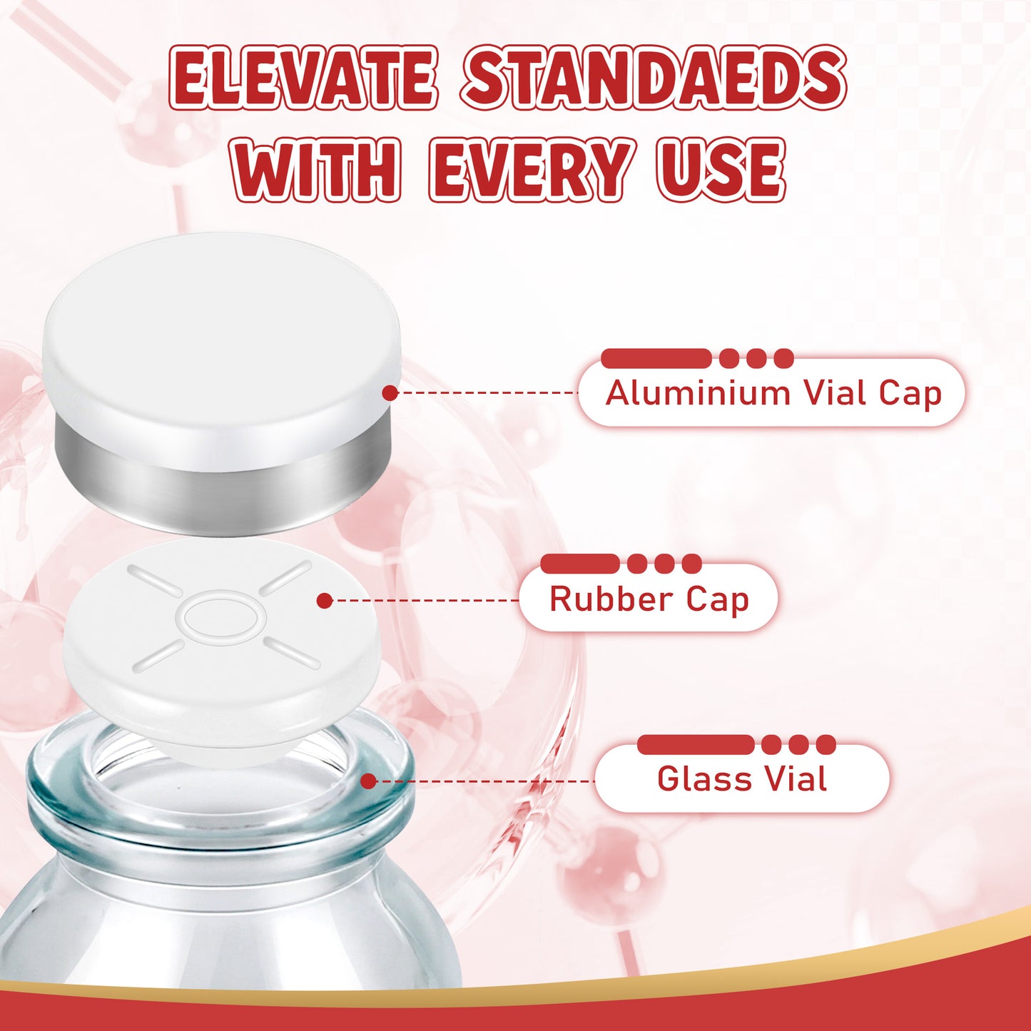 Reconstitution Solution | Bacteriostatic Water - 0.9% Benzyl Alcohol | 30ml Each Vial - Clear Glass | Third-Party Tested