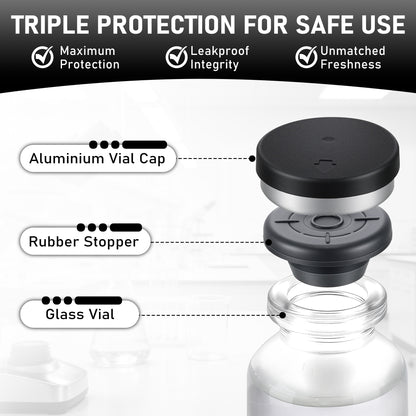 Reconstitution Solution | Bacteriostatic Water - 0.9% Benzyl Alcohol | 10ml Each Vial - Clear Glass | Third-Party Tested